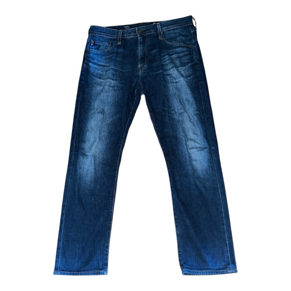 AG Adriano Goldschmied Men’s Slim Straight Dark Blue Jeans